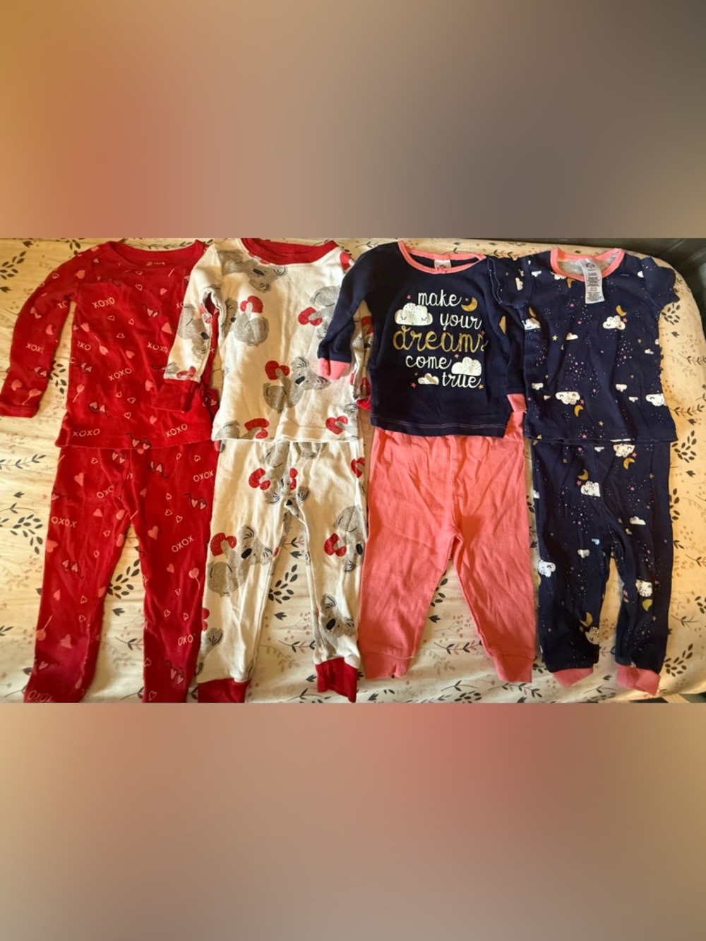 Baby Girl Pajama Set of 4 | Two Piece Pajama Sets